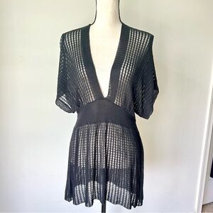 ANTHROPOLOGIE SPARROW Plunging Knit Tunic/Cover Up—SZ. Medium